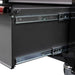 6BoxoUSA Pro Series 26" 11-Drawer Rolling Tool Box Black Box Red Handle Sliding Drawers close up