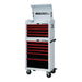 6BoxoUSA Pro Series 26" 11-Drawer Rolling Tool Box White Box Red Handle Open from the front