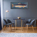 Brook Trout Wall Art | Metal on Wood Panel in a room