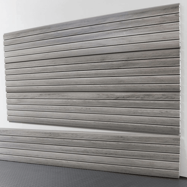 Heavy Duty Slatwall Panels Oura Decor  Barnwood 8' from the front