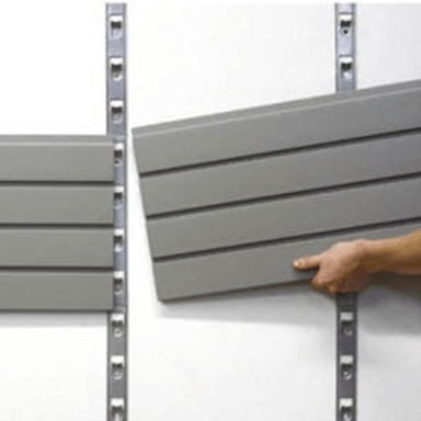 Heavy Duty Slatwall Panels Oura Decor Brite White Panel 8' from the front panel installation