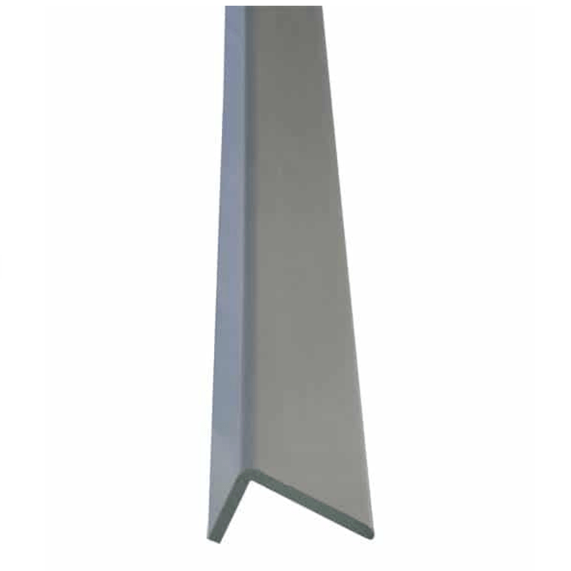 A single metallic angle bracket or corner piece shown upright on a plain white background.