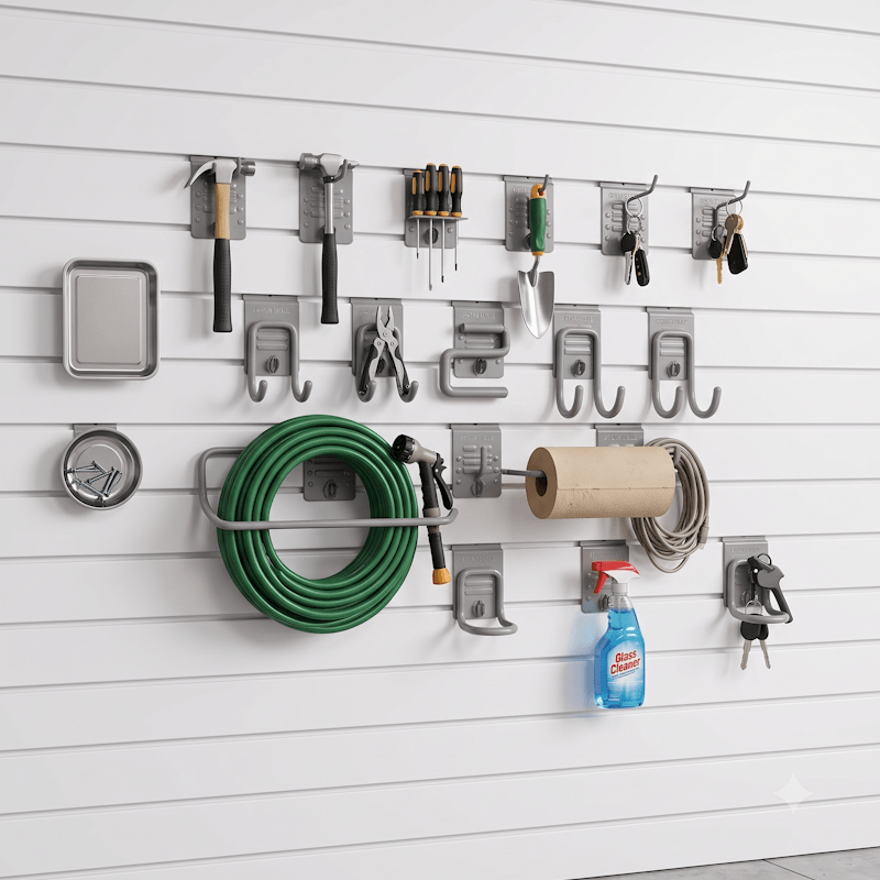 StoreWALL Heavy-Duty Compact Garage Slatwall System
