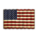 Vintage American Flag | Corrugated Metal Wall Art from the front
