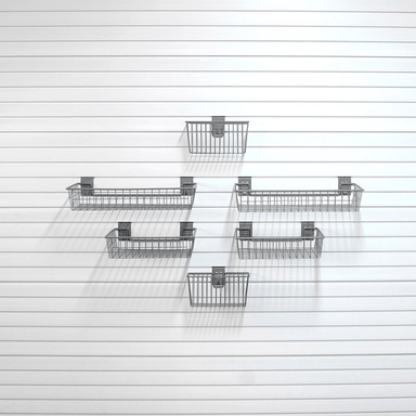 6-piece Basic Basket Bundle, showing simple but effective wire baskets for small space organization and initial storage setup.